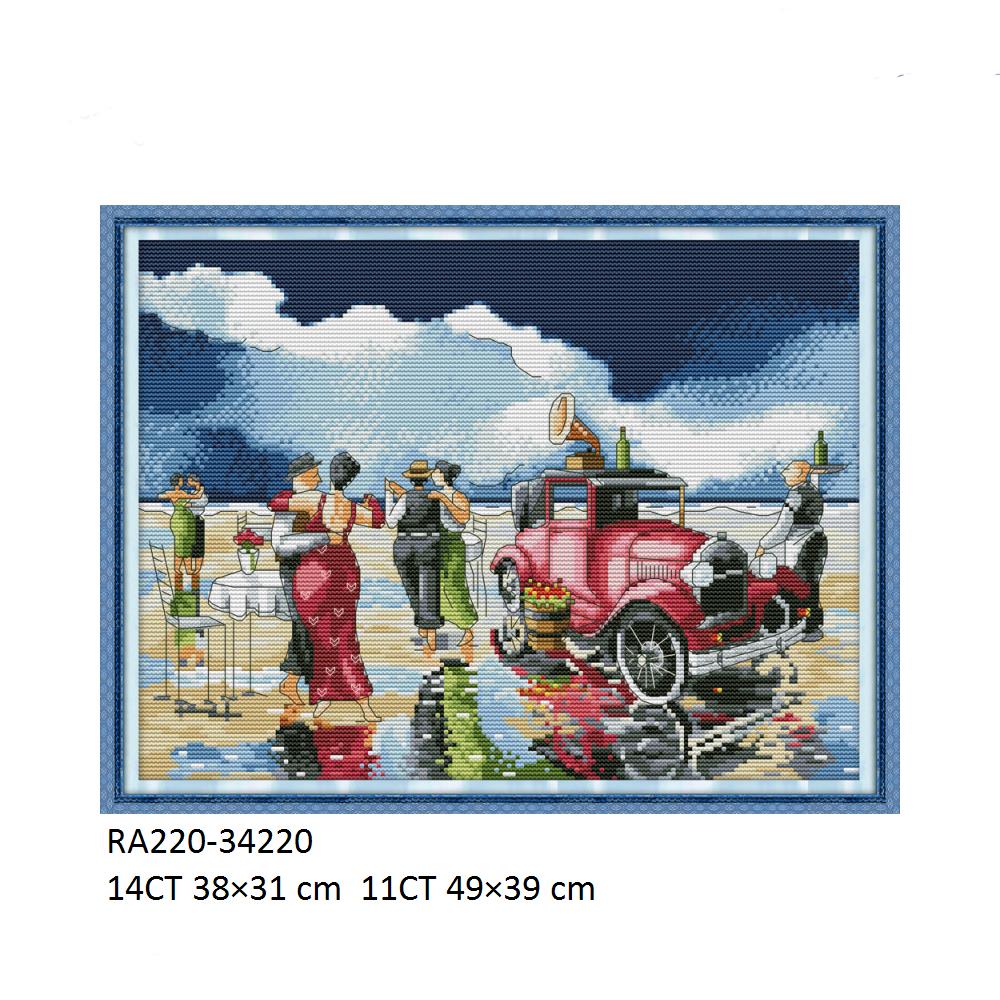 Cross Stitch Kits for Beach, F - Embroidery Lovers avis et prix