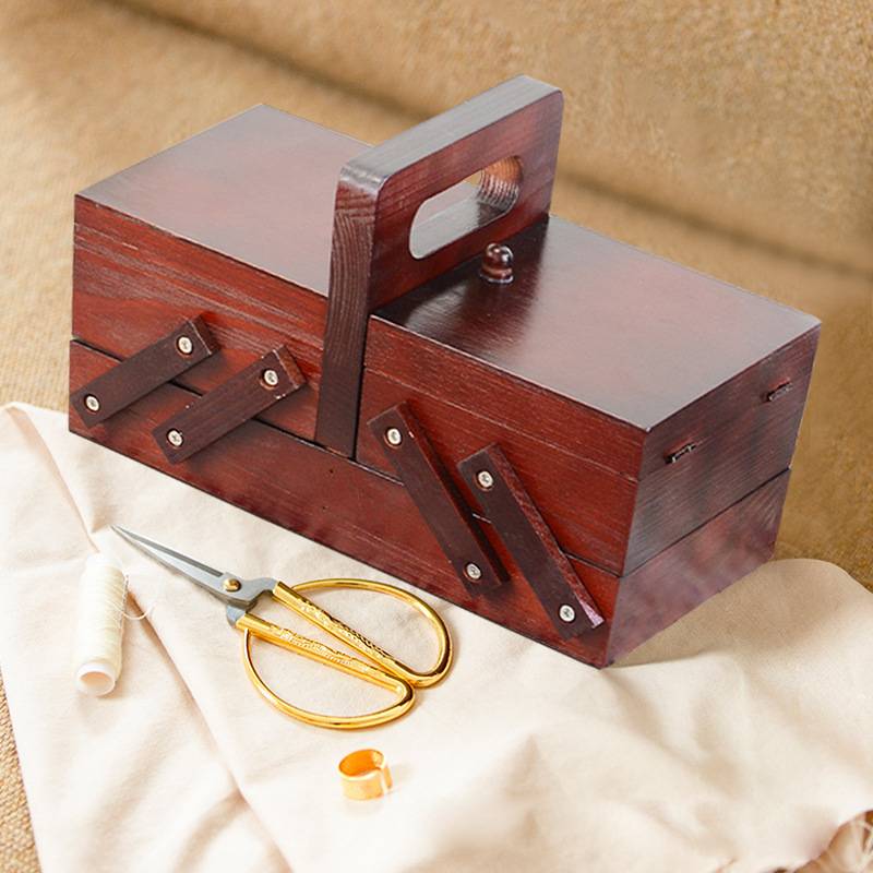 Portable Foldable Wooden Sewin - Embroidery Tas avis et prix