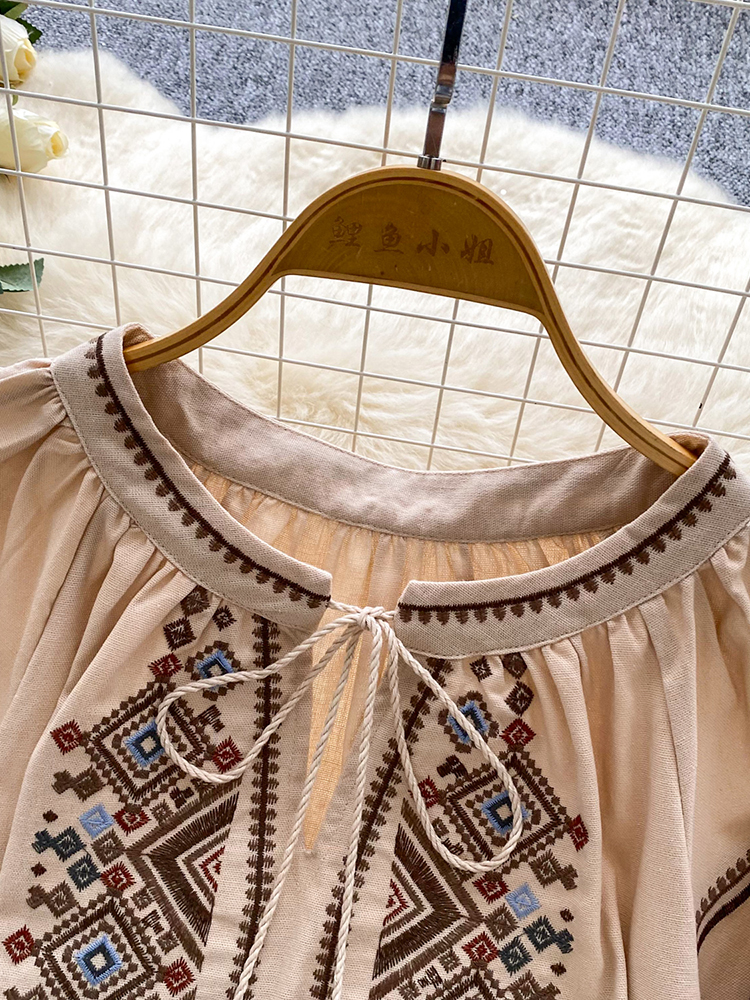 Women Autumn Blouse Loose Arti - Embroidery Artist avis et prix