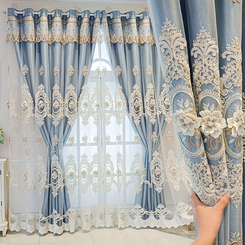1pc Luxury Double-layer Europe - Embroidery Flower avis et prix