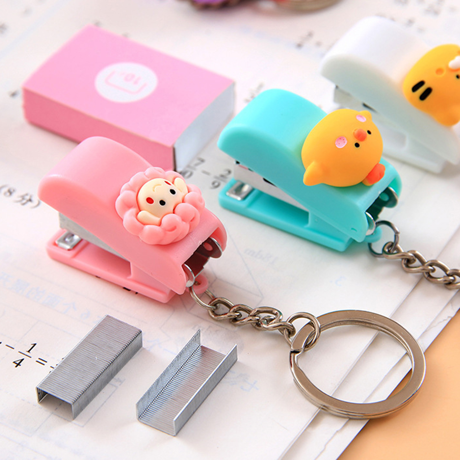 Cartoon Stapler Keychain Porta - Needle Book Organizer avis et prix