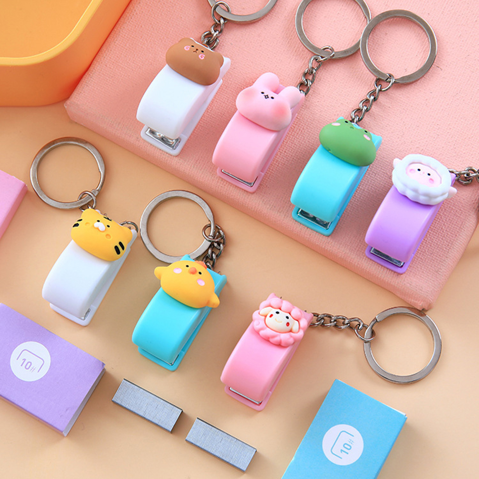 Cartoon Stapler Keychain Porta - Needle Book Organizer avis et prix