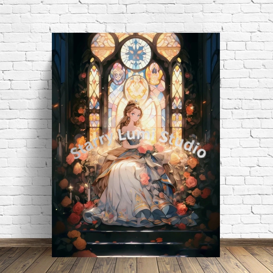Cute Cinderella Castle 5D Full - Embroidery Rose Stitch avis et prix