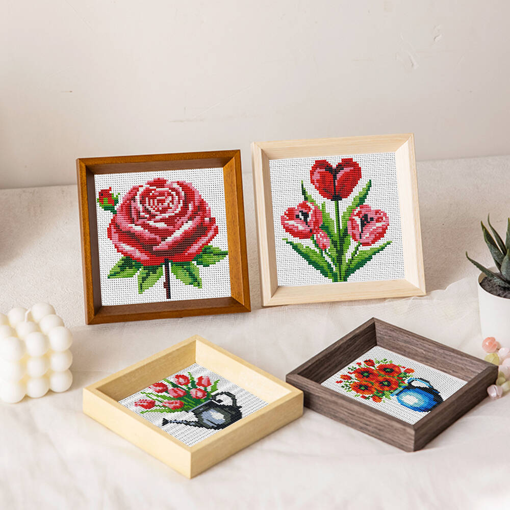 Evershine 8pcs Mini Flower Cro - Embroidery Rose Stitch avis et prix