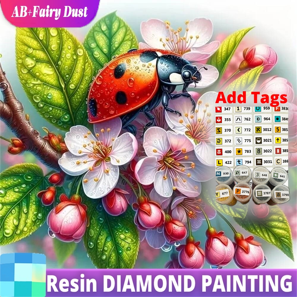 Resin AB Fairy Dust Diamond Em - Embroidery Lady Bug avis et prix
