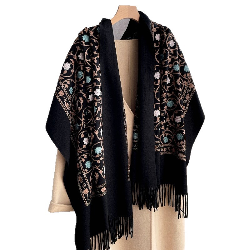 2025 New Embroidery Cashmere S - Embroidery Pashmina avis et prix