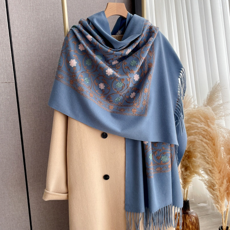 2025 New Embroidery Cashmere S - Embroidery Pashmina avis et prix