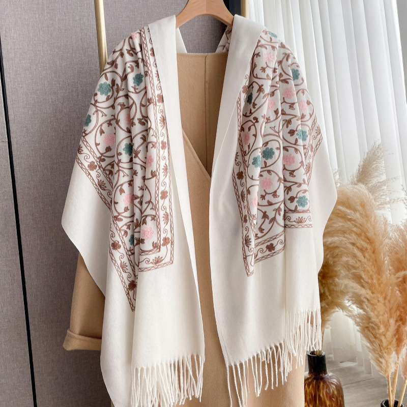 2025 New Embroidery Cashmere S - Embroidery Pashmina avis et prix