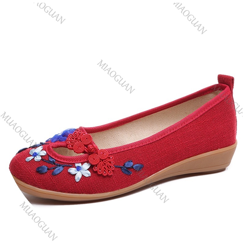 Embroidered Women Comfort Wedg - Embroidery Canvas avis et prix
