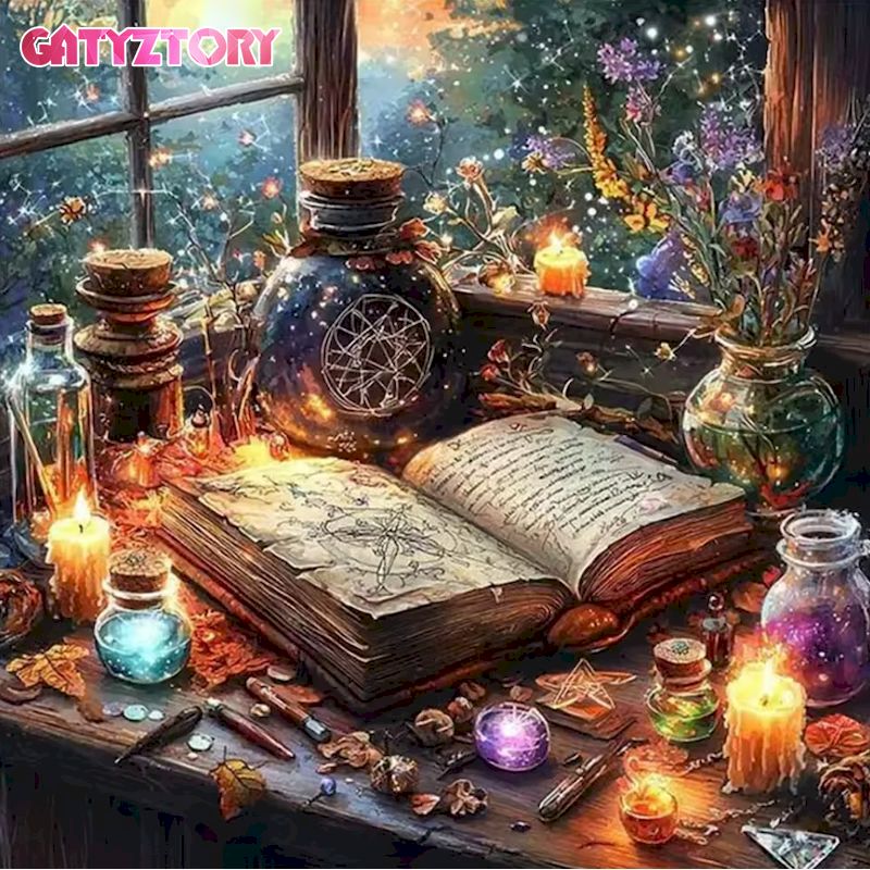 GATYZTORY 5D Diamond Painting  - Embroidery Rose Stitch avis et prix