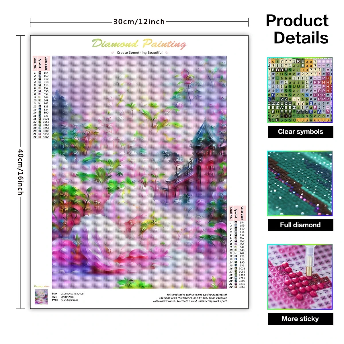GATYZTORY 5D Diamond Painting  - Embroidery Rose Stitch avis et prix
