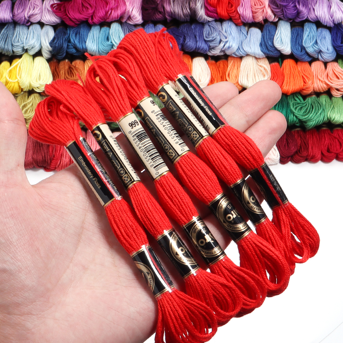 6Pcs/Lot Multicolor Polyester  - Embroidery Service avis et prix