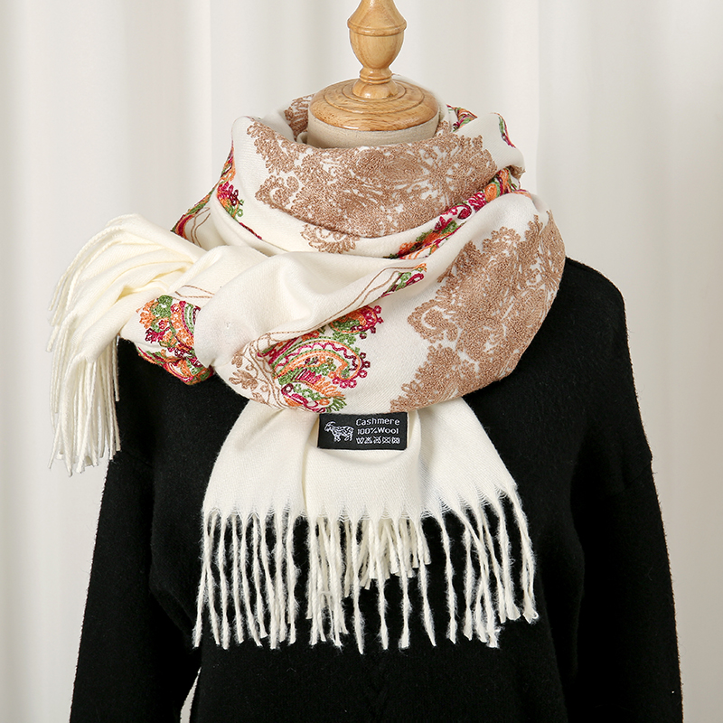 Paisley Embroidery Pashmina Sh - Embroidery Pashmina avis et prix