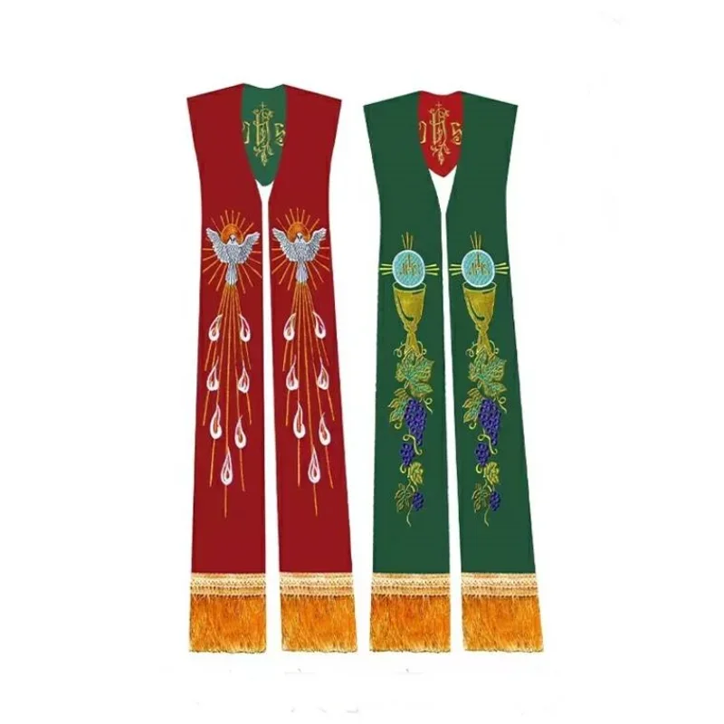 LITURGICAL MASS Clergy Stole P - Embroidery Pashmina avis et prix