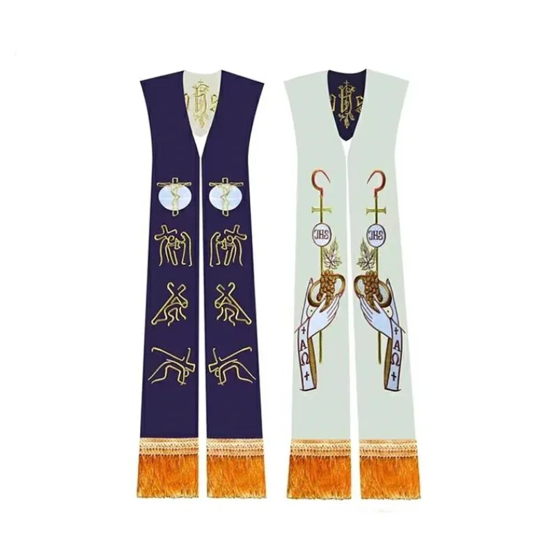 LITURGICAL MASS Clergy Stole P - Embroidery Pashmina avis et prix