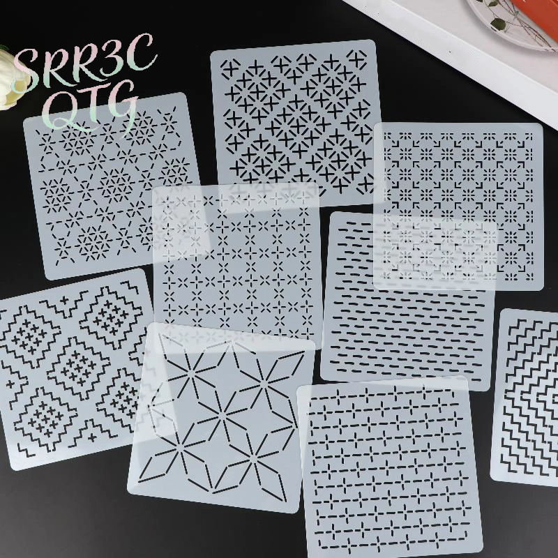 9/32Pcs Sashiko Embroidery Tem - Embroidery Service avis et prix