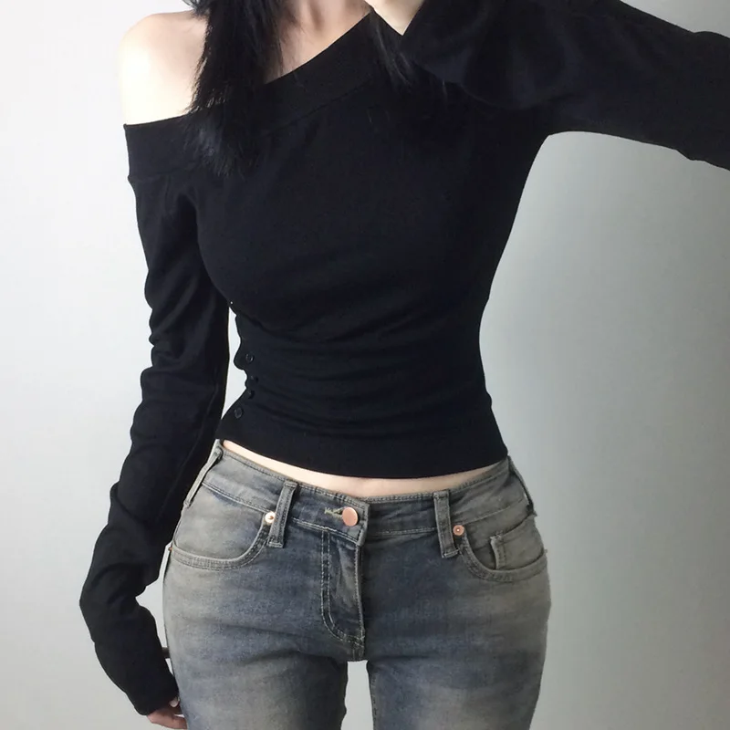 Y2K Vintage Pleated Button T-S - Embroidery Fashion avis et prix