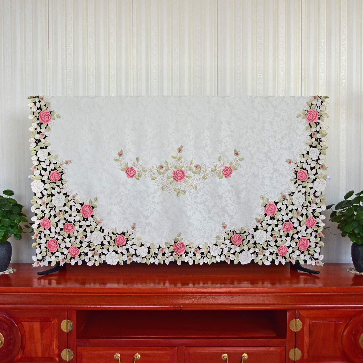 Curved Screen TV Dust Cover Cl - Embroidery Artist avis et prix