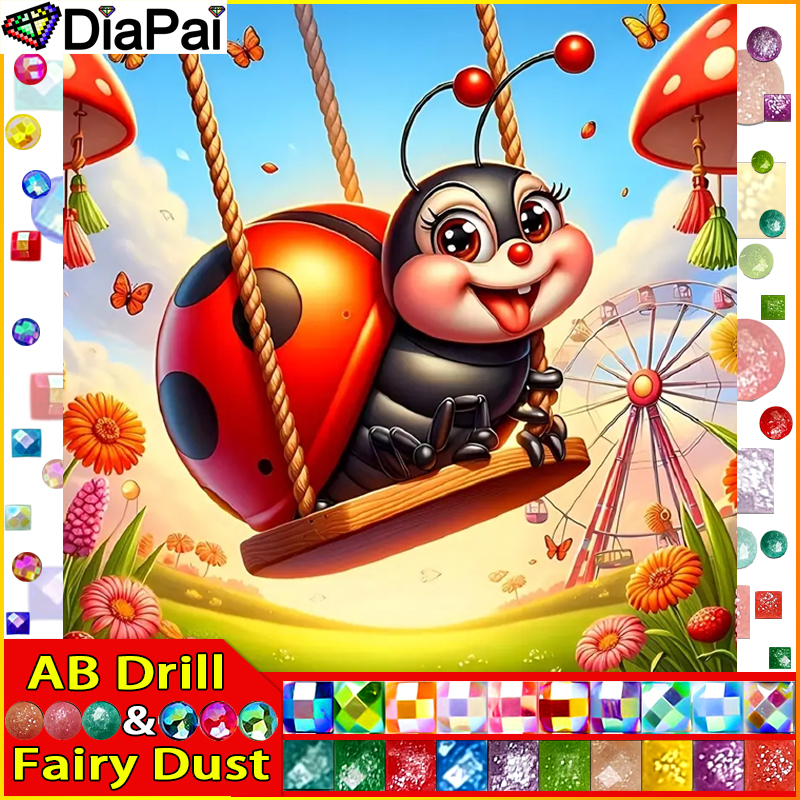 DiaPai Fairy Dust AB Diamond P - Embroidery Lady Bug avis et prix