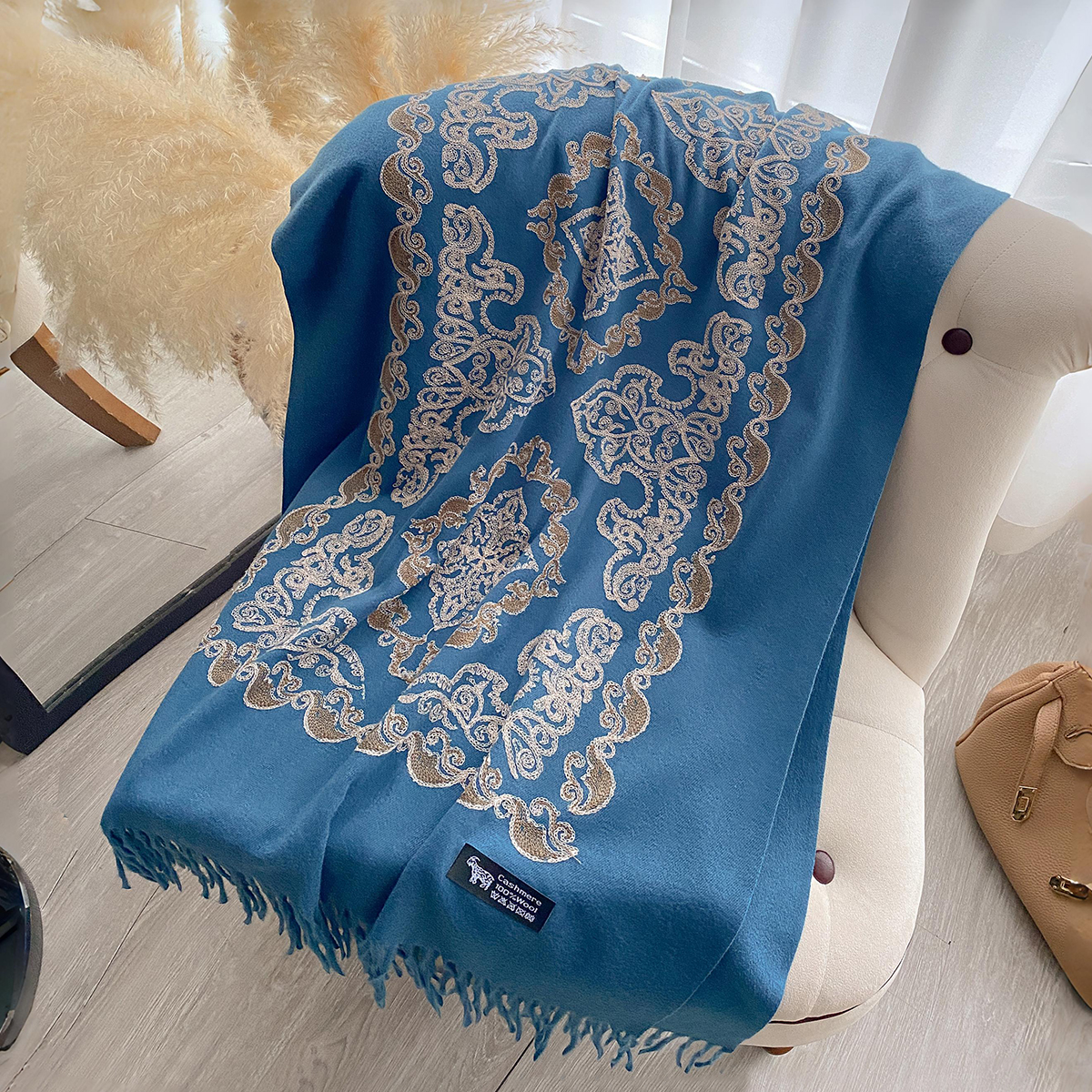 Luxury High Quality Embroidery - Embroidery Pashmina avis et prix
