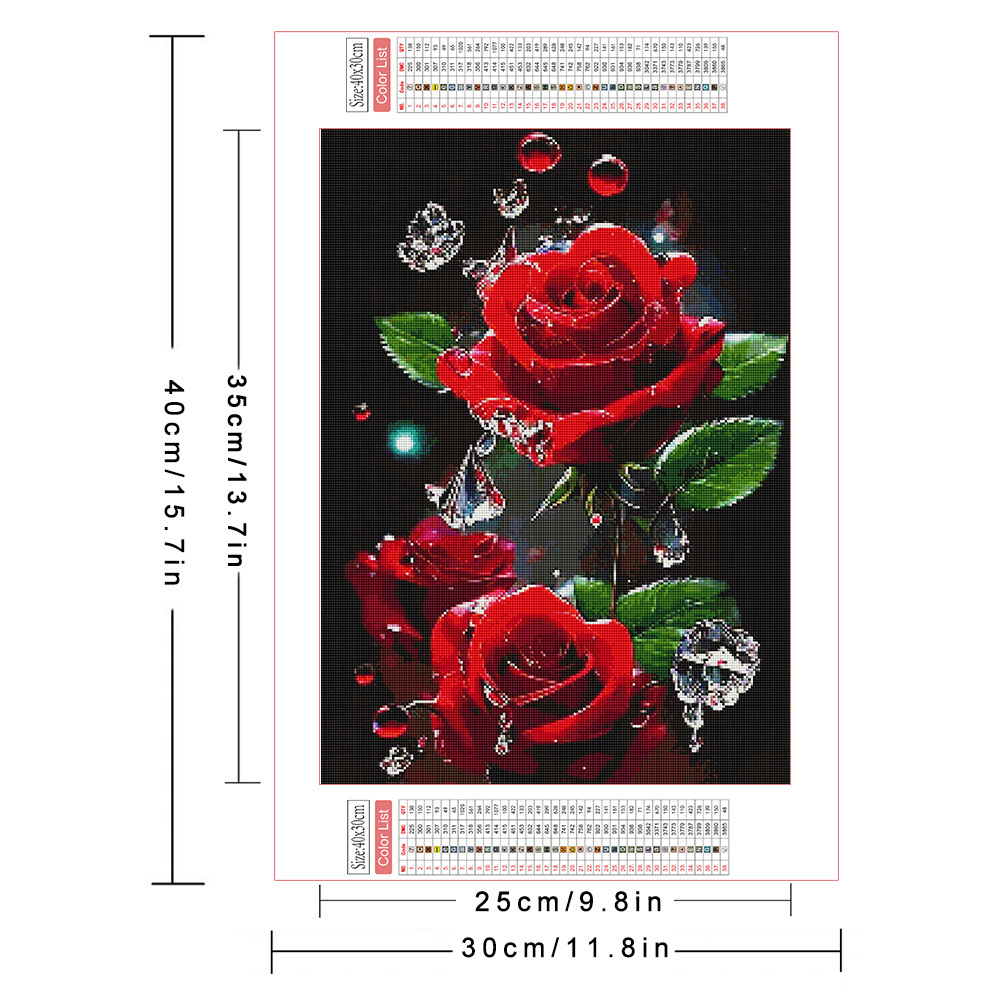 AZQSD Diamond Painting Full Dr - Embroidery Rose Stitch avis et prix