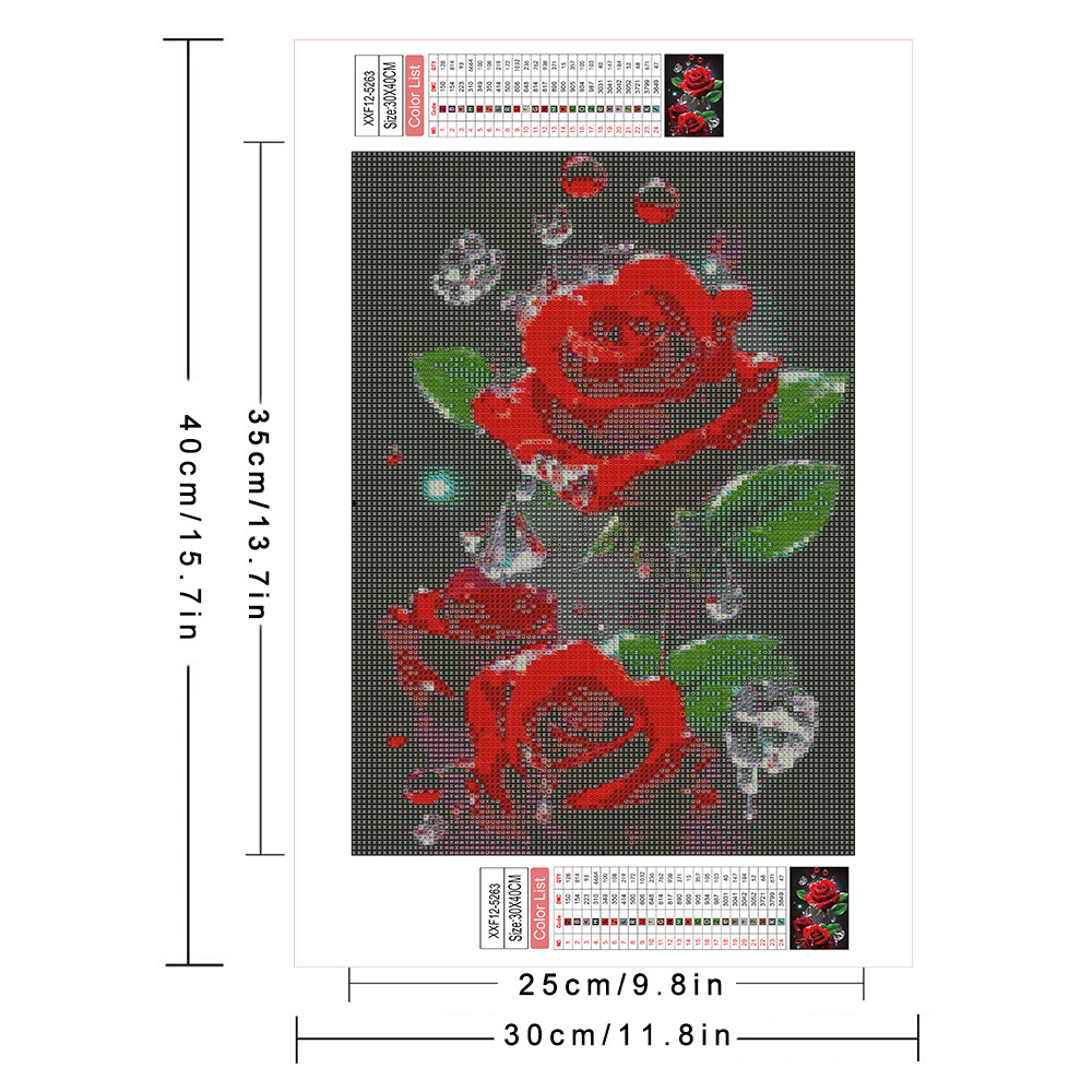AZQSD Diamond Painting Full Dr - Embroidery Rose Stitch avis et prix