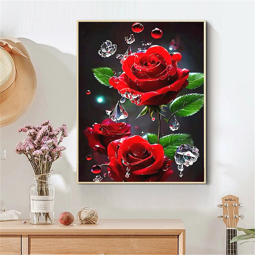AZQSD Diamond Painting Full Dr - Embroidery Rose Stitch avis et prix