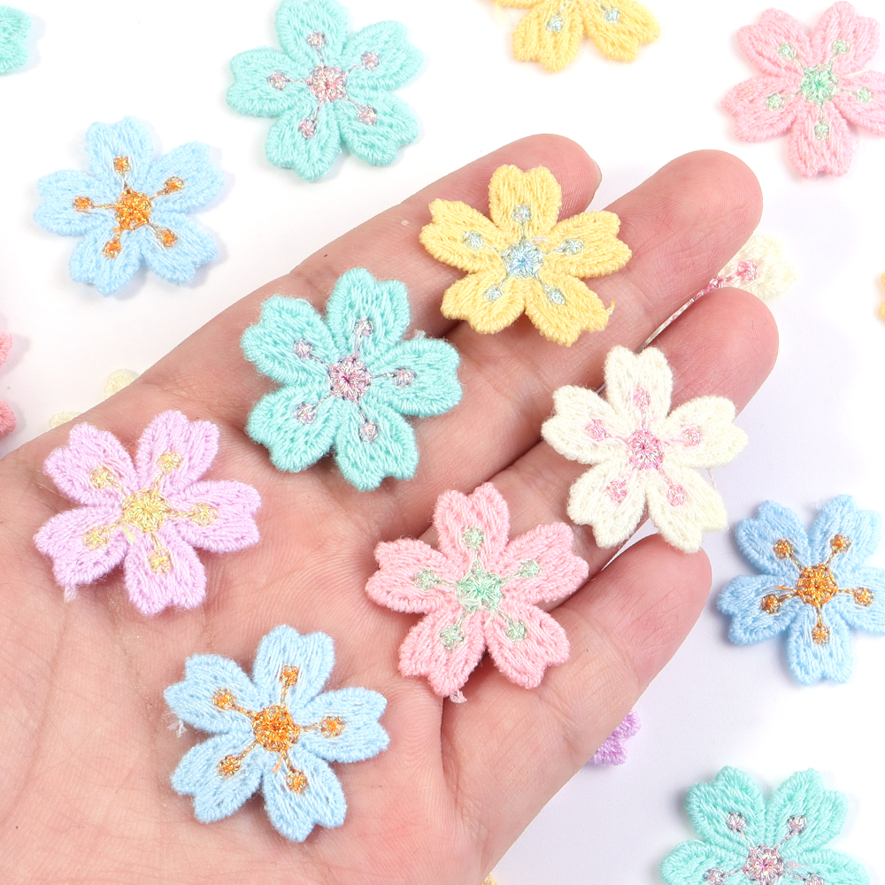 20pcs/lot Colorful 2.4cm Embro - Embroidery Flower avis et prix