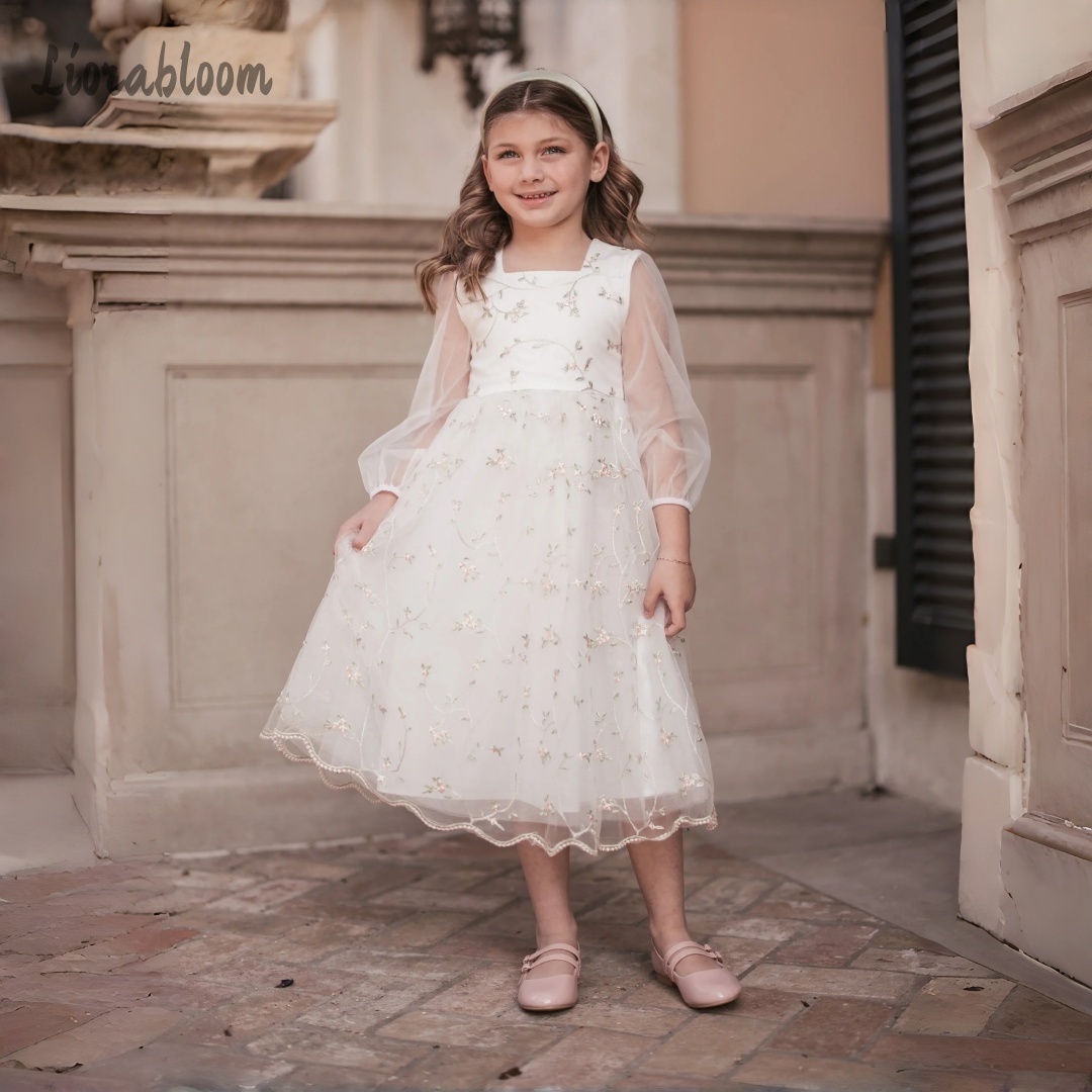 Customized Flower Girl Dress P - Embroidery Flower avis et prix