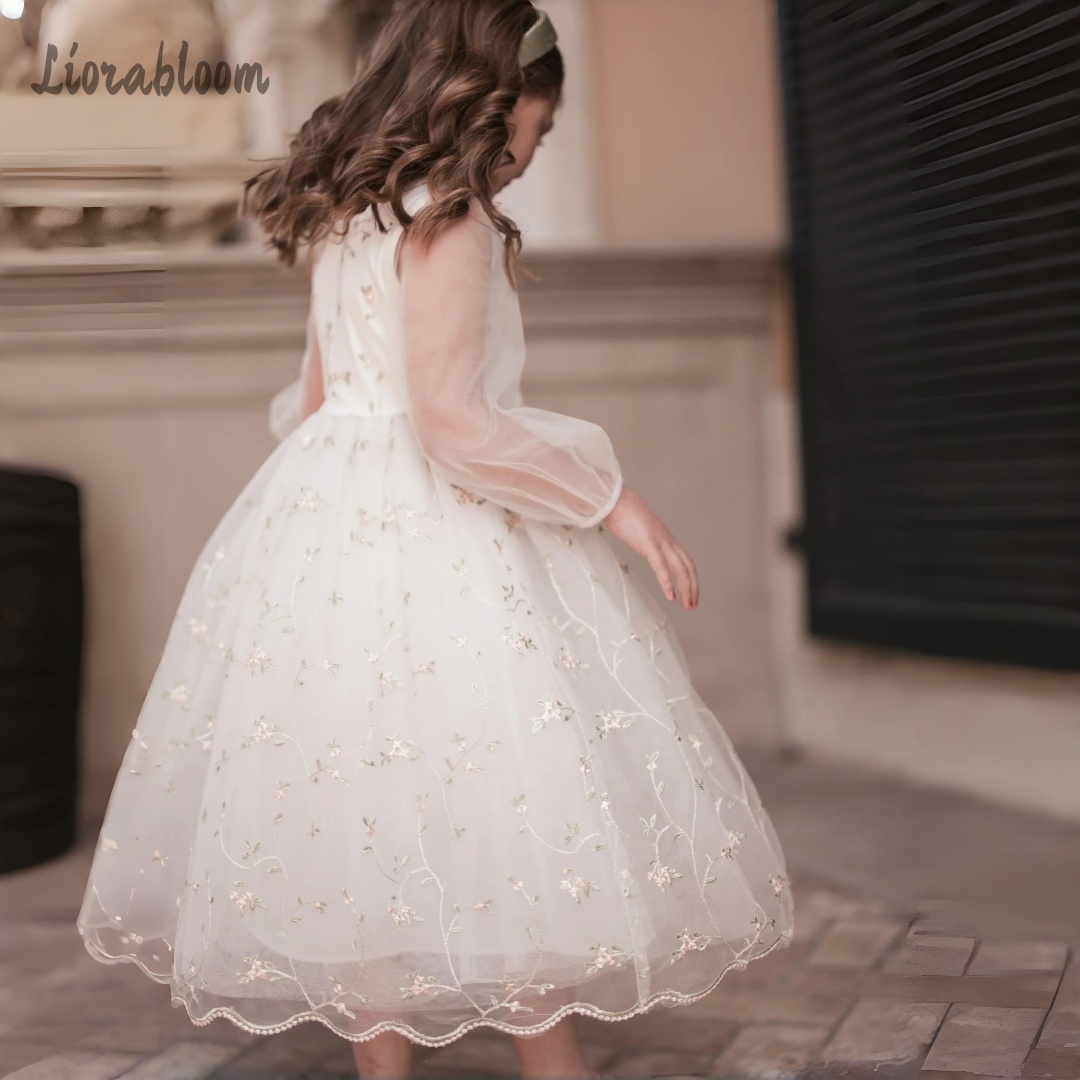 Customized Flower Girl Dress P - Embroidery Flower avis et prix