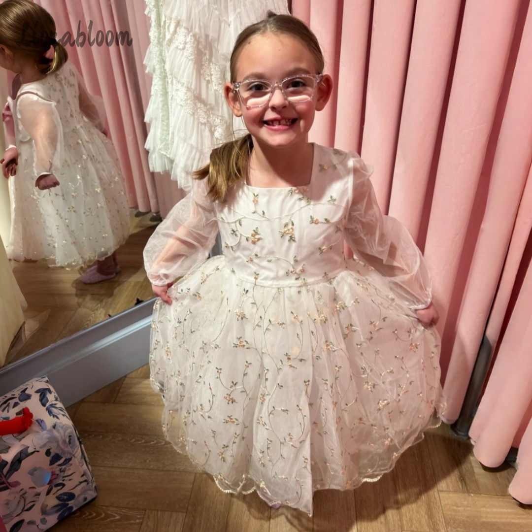 Customized Flower Girl Dress P - Embroidery Flower avis et prix